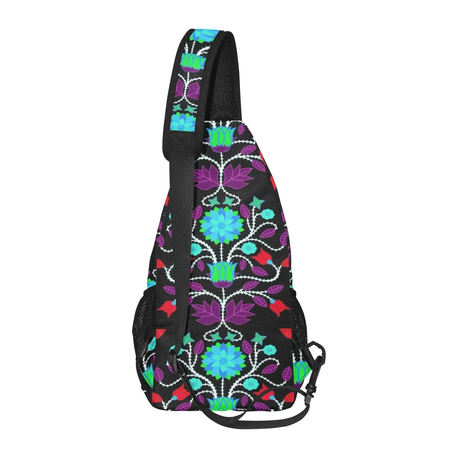 Floral Beadwork Four Clans Winter Chest Bag