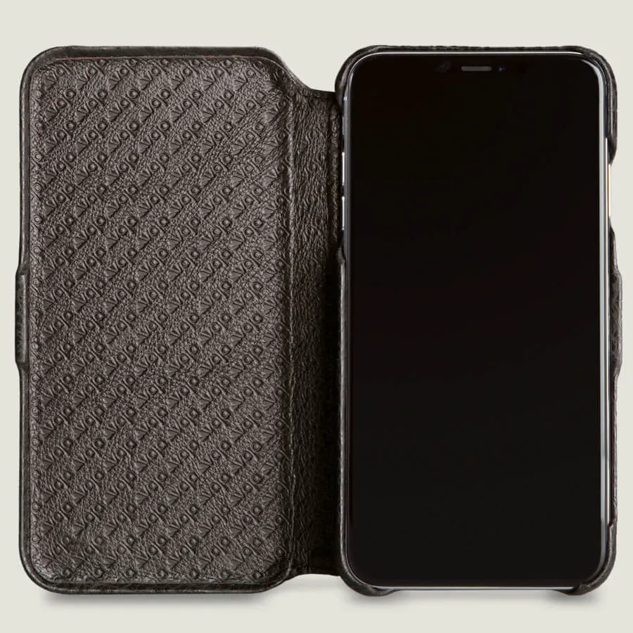 Folio Wallet Stand iPhone Xs Max Leather Case