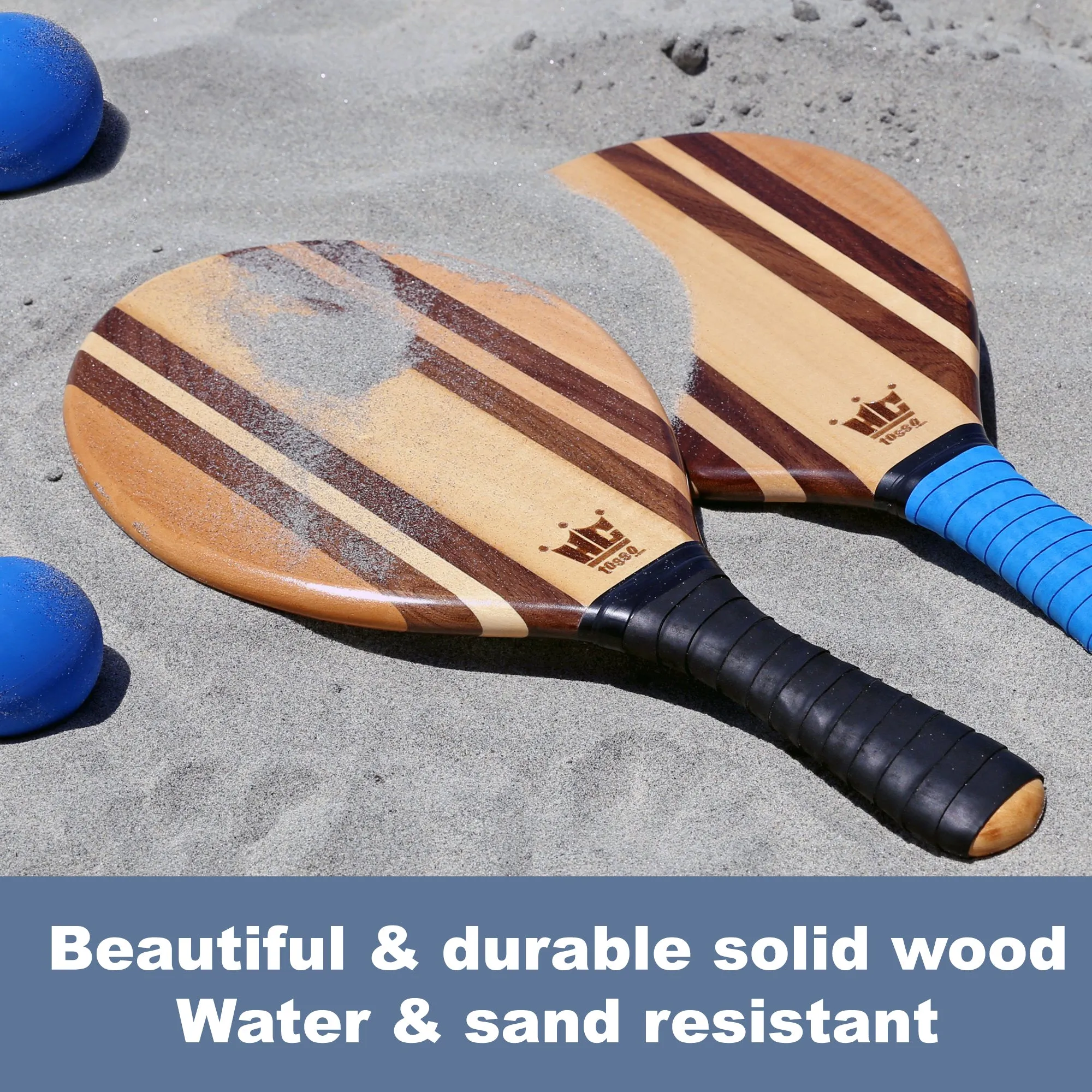 Frescobol Paddle Set (Beach Stripes)