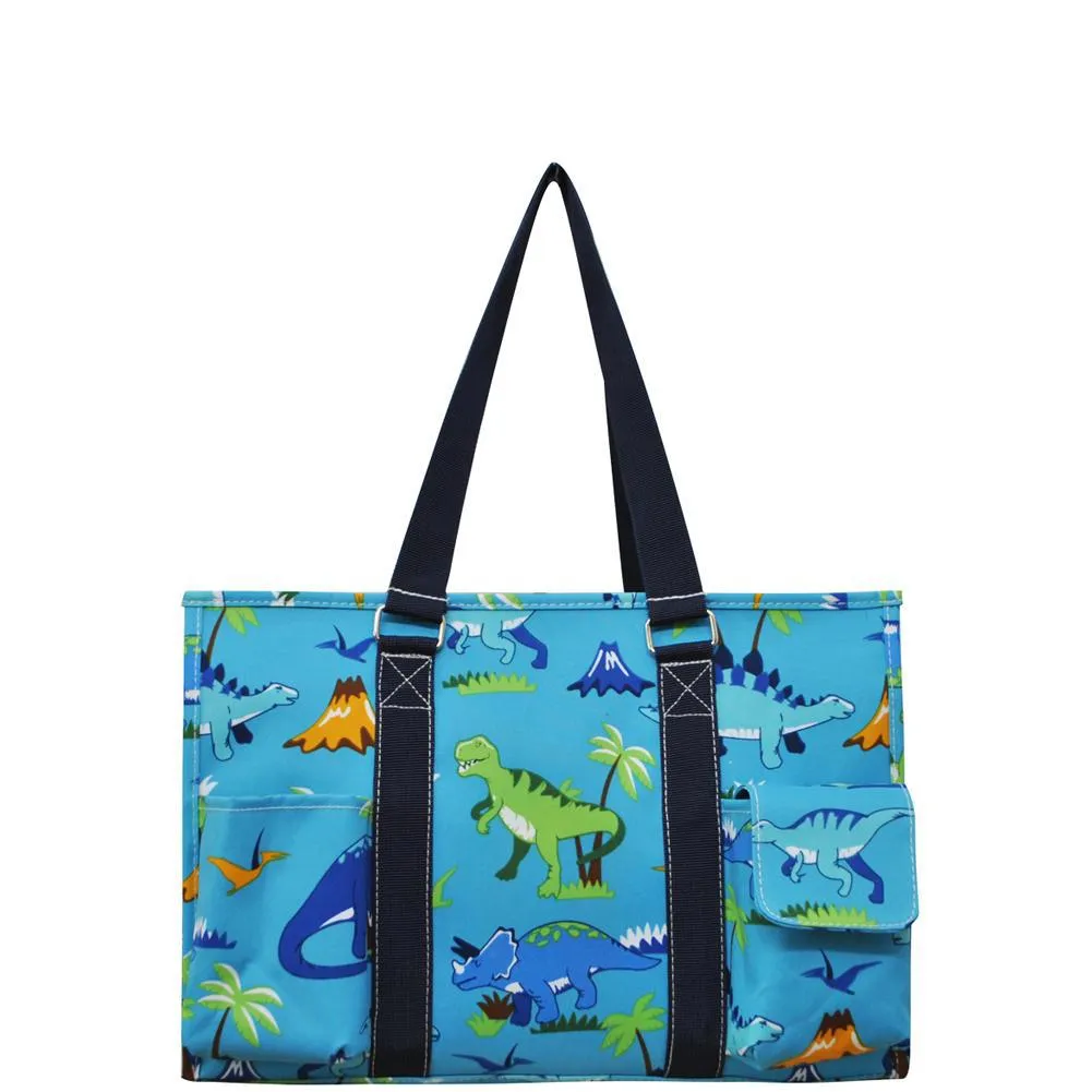 Friendly Dinosaur NGIL Zippered Caddy Organizer Tote Bag