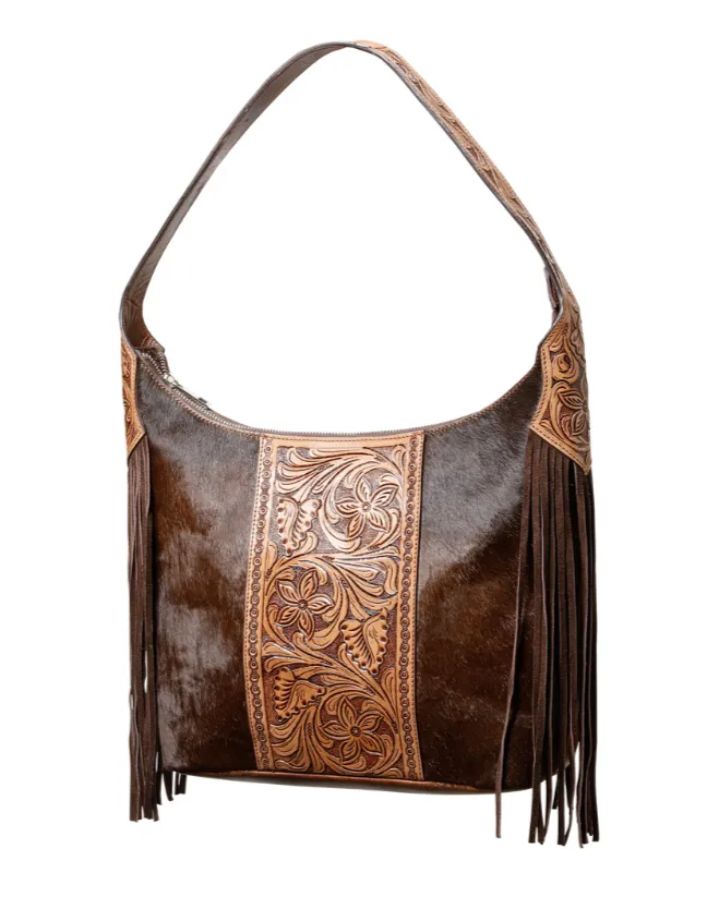 FRINGED BOHO SHOULDER BAG