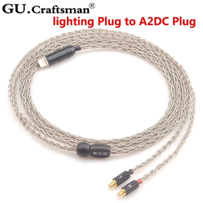 GUCraftsman 6n Silver Upgrade Cables for ATH-CKR90is CKR100is CKR1100is LS400 LS300 LS200 E40