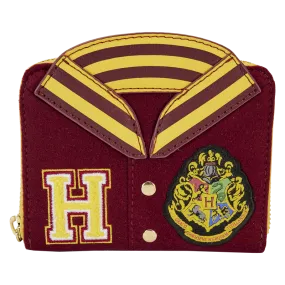 Harry Potter Hogwarts Crest Varsity Jacket Zip Around Wallet