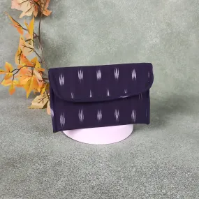 Ikat Clutch Violet Colour.