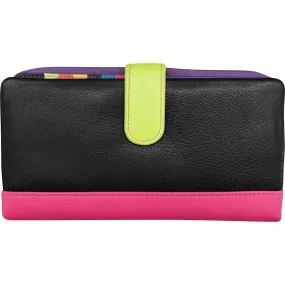 ili New York Smartphone Wallet Black Brights Leather