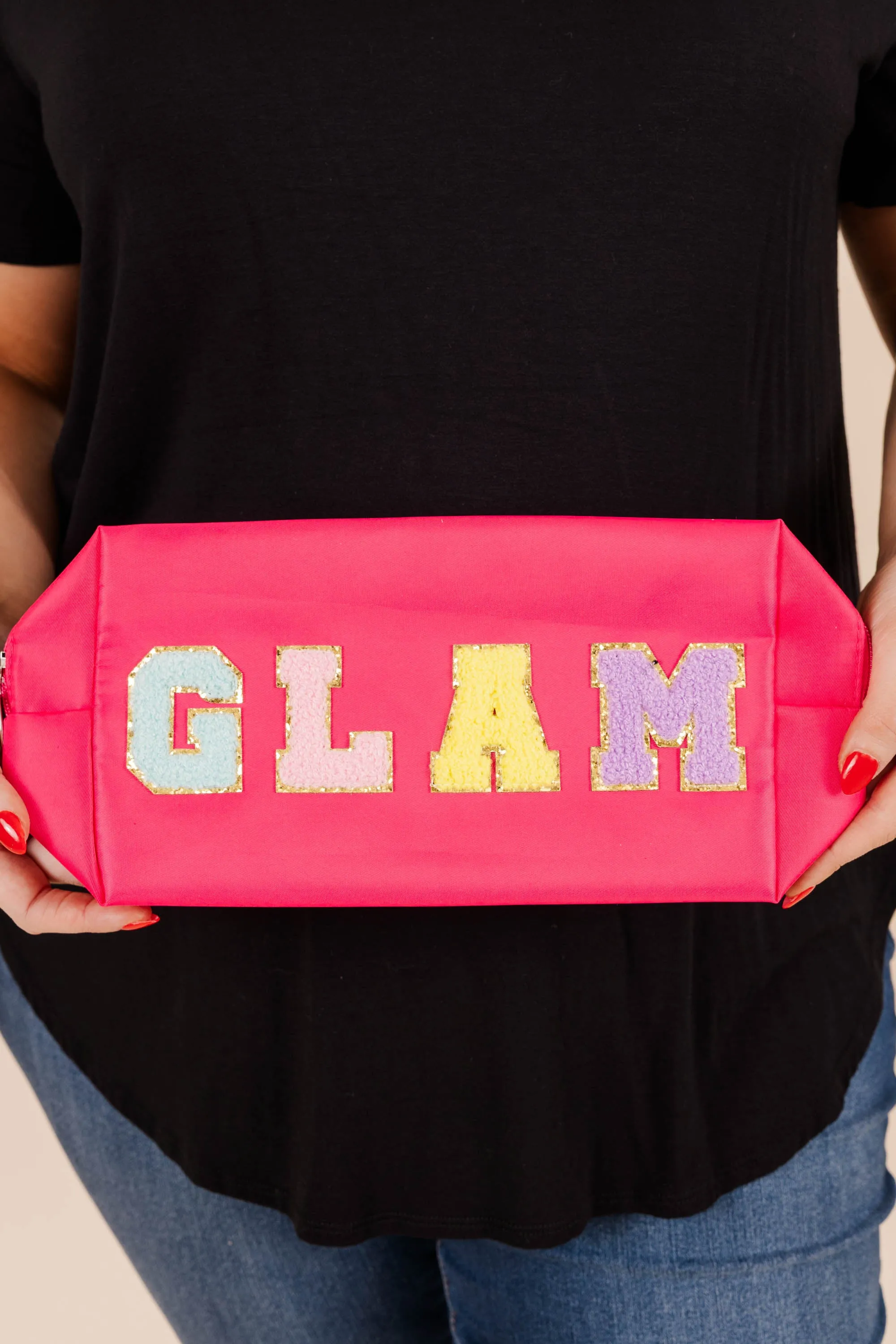 I'm So Glam Beauty Bag, Fuchsia