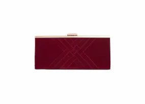 INC International Concepts Womens Kelsie Velvet Clutch