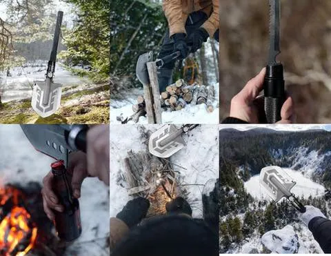 Indestructible Survival Shovel - Survival Shovel Set with High Carbon Steel Camping Gear