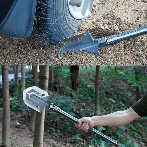 Indestructible Survival Shovel - Survival Shovel Set with High Carbon Steel Camping Gear