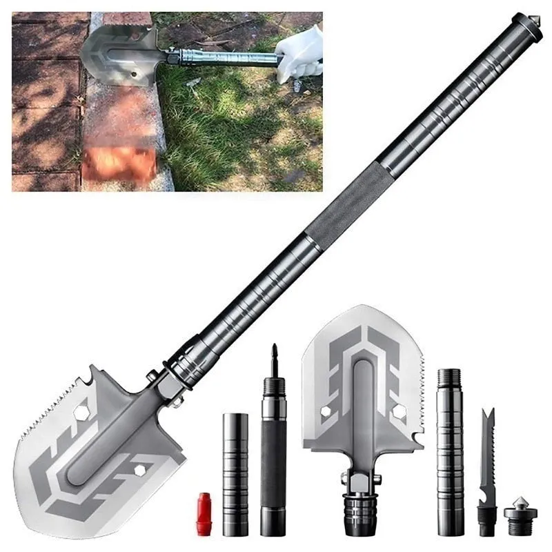 Indestructible Survival Shovel - Survival Shovel Set with High Carbon Steel Camping Gear