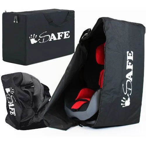 iSafe Carseat Travel / Storage Bag For Axkid Minikid Car Seat (Black/Tetris)