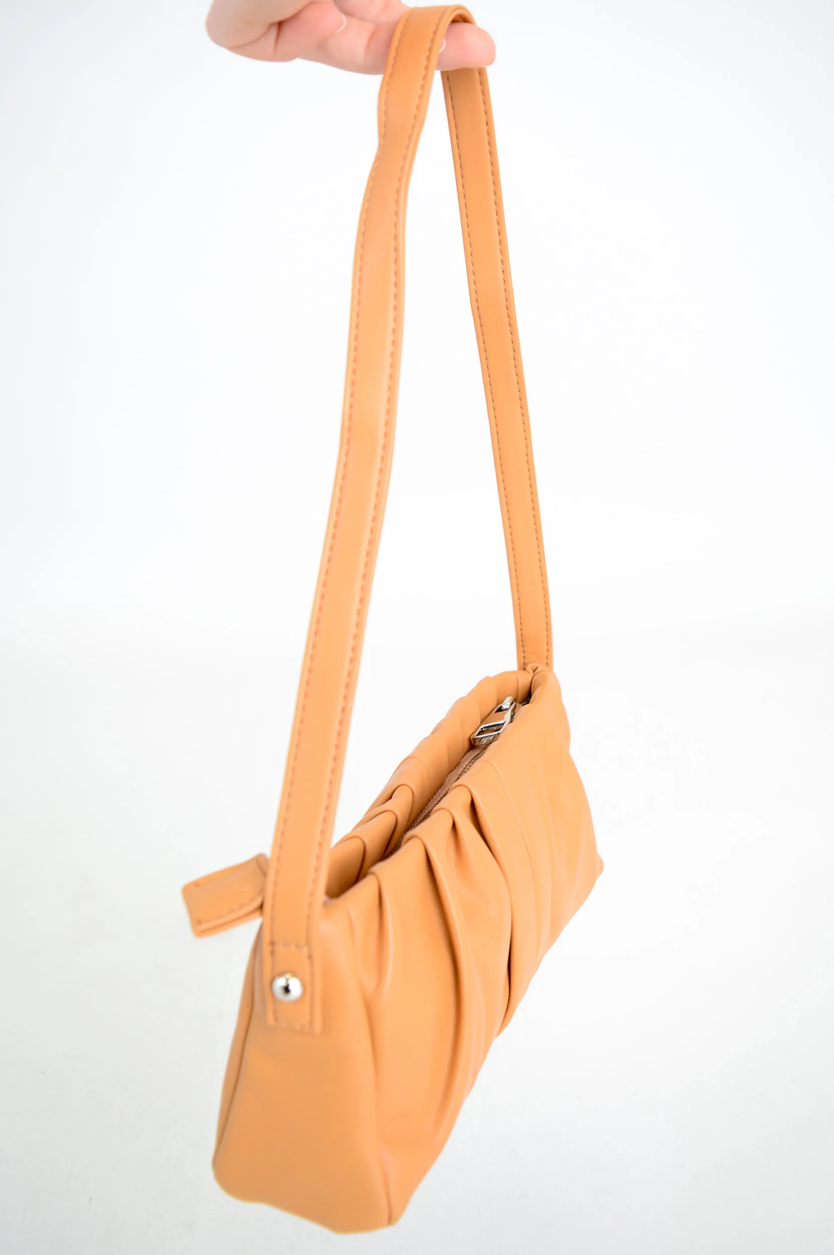 Janette Handbag, Tan, Leather