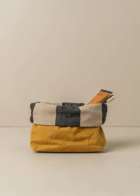 Journey Makeup Canvas Bag | Mustard