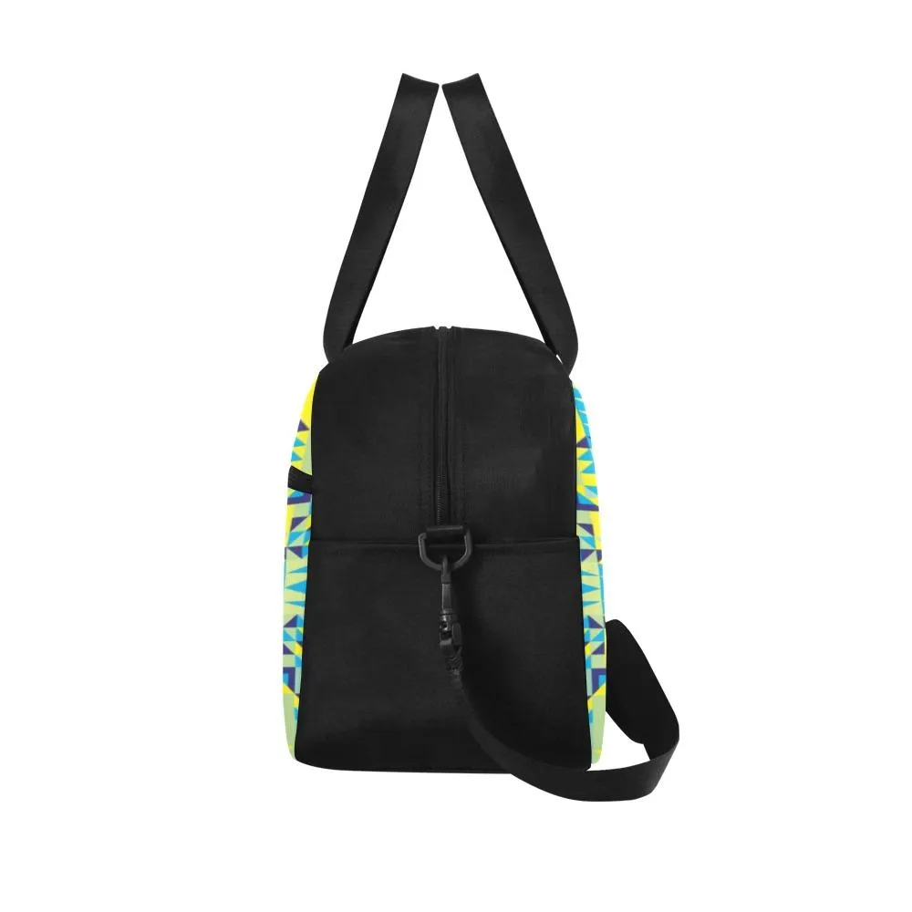 Kaleidoscope Jaune Bleu Fitness Handbag