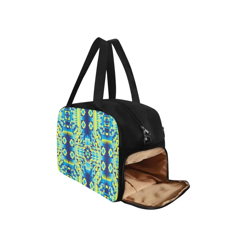 Kaleidoscope Jaune Bleu Fitness Handbag