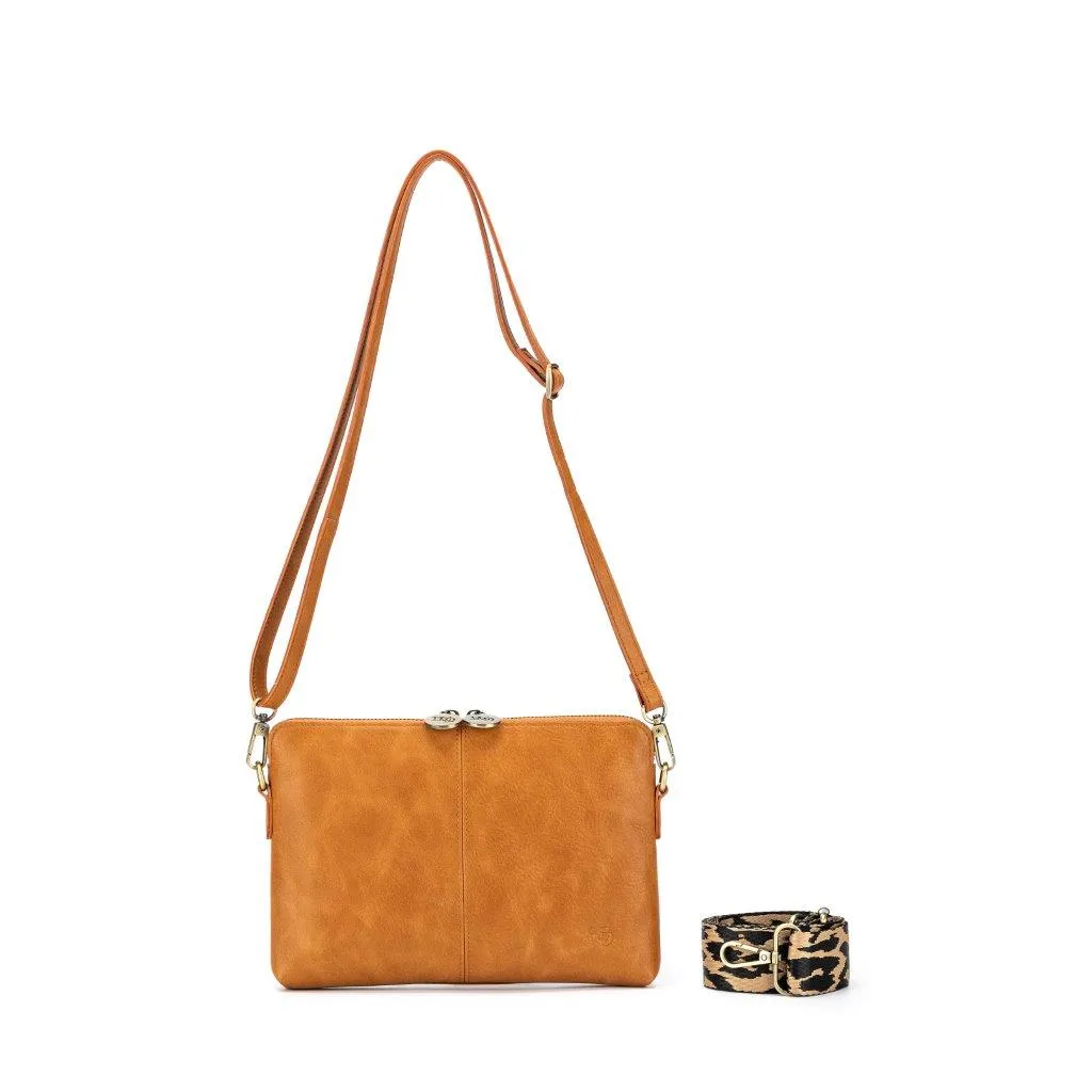 Kiara Tan Crossbody/Clutch