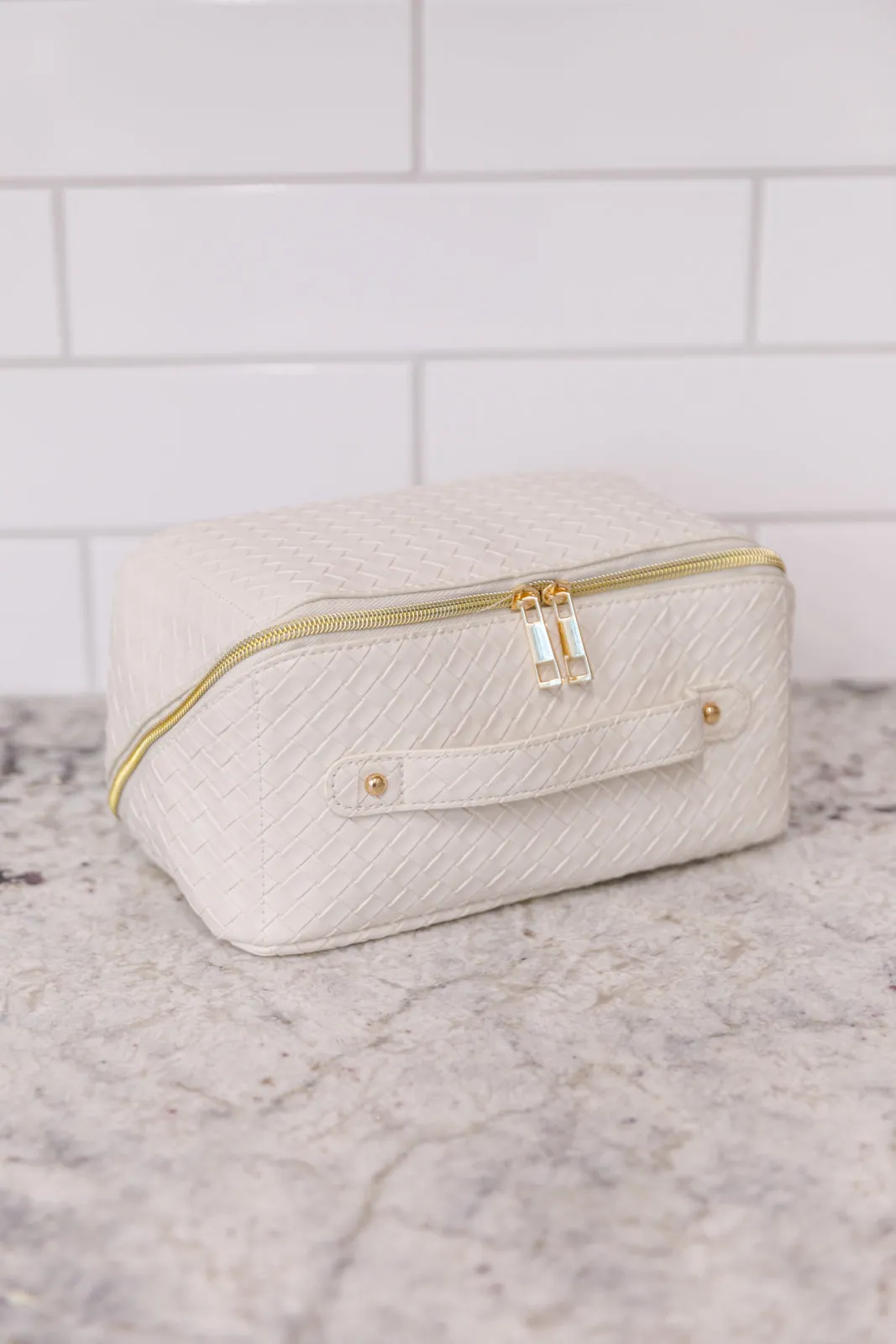 Large Capacity Cosmetic Bag | White