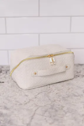 Large Capacity Cosmetic Bag | White