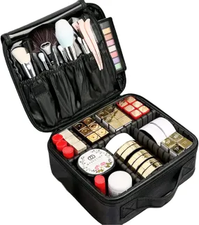 Large Capacity Travel Makeup Bag with Adjustable Dividers