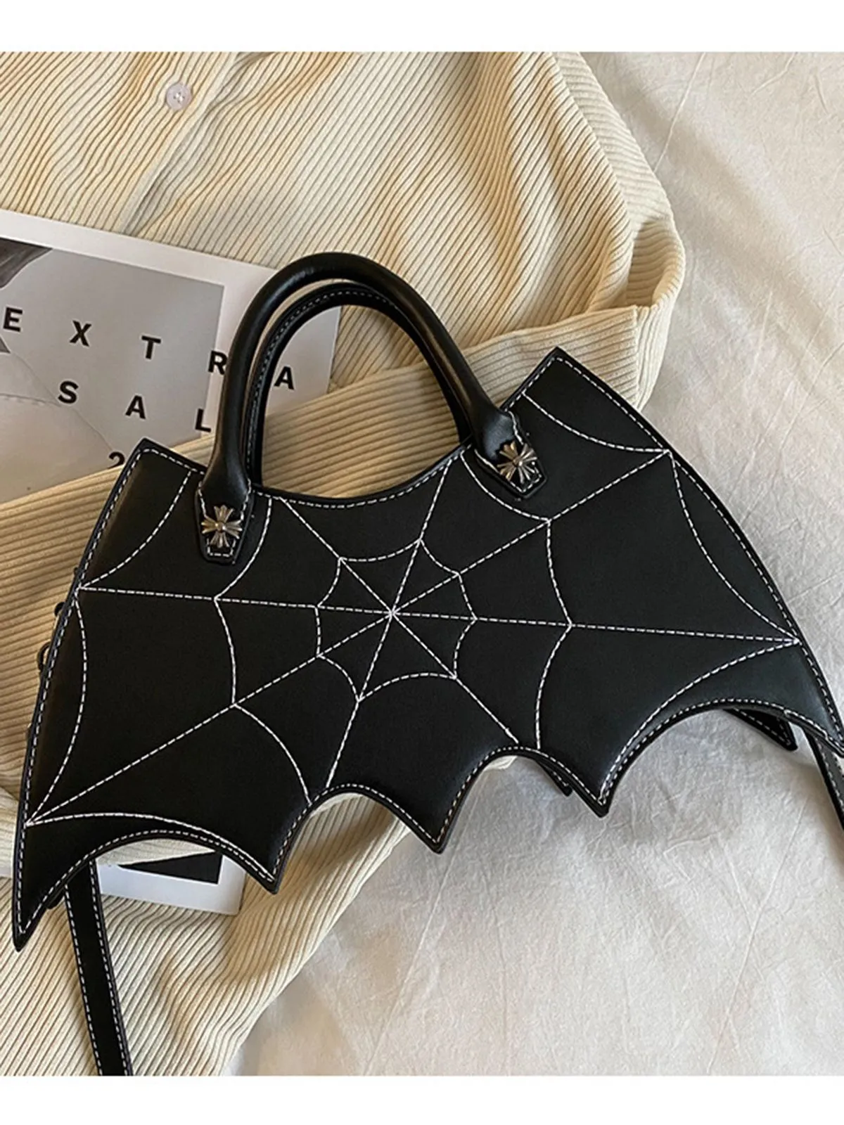 Latest Black Halloween Spider Handbag