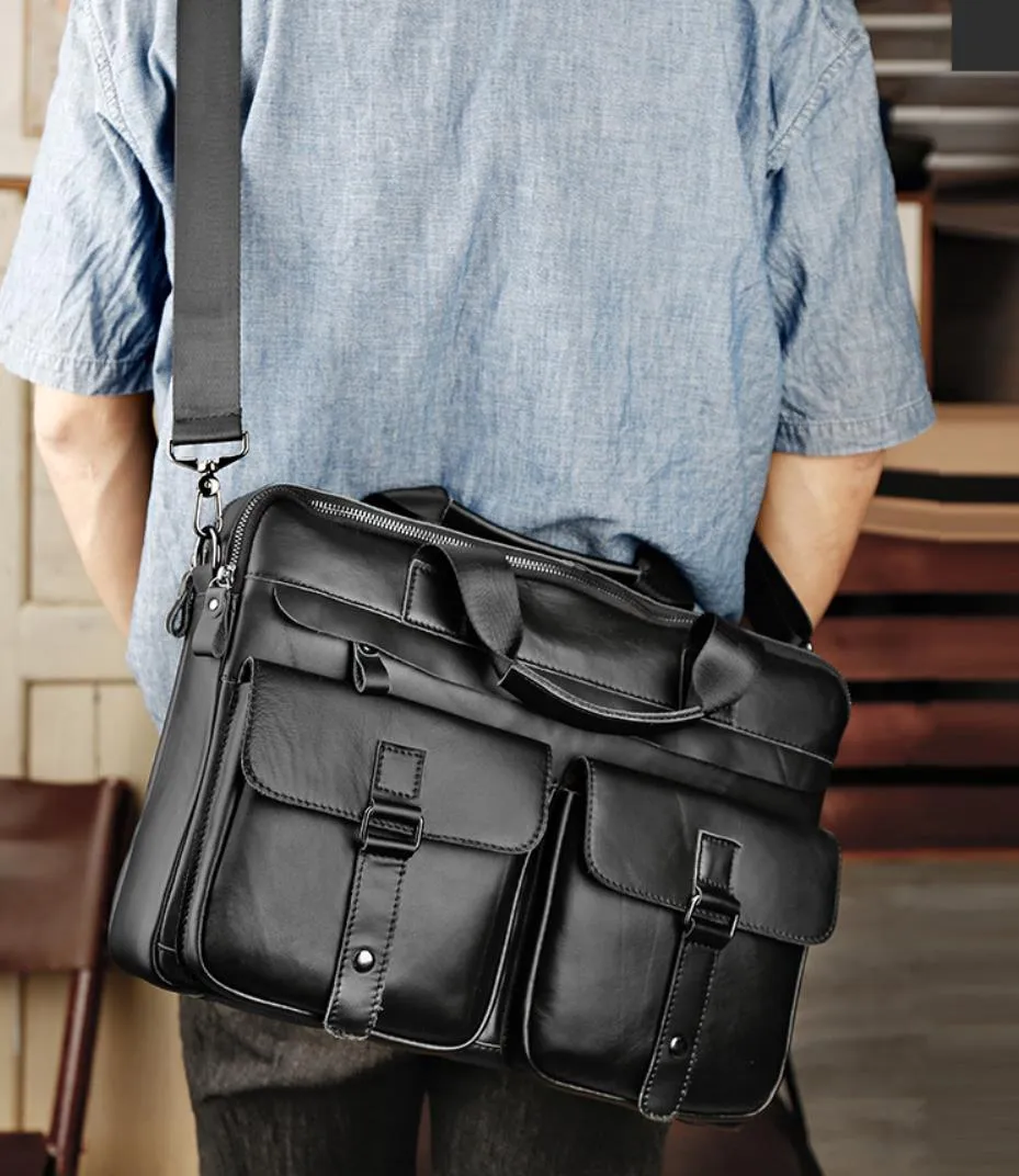 Leather handbag, Laptp Bag, Messenger Shoulder Bag,Men's briefcase men's bag,laptop Bag 0011