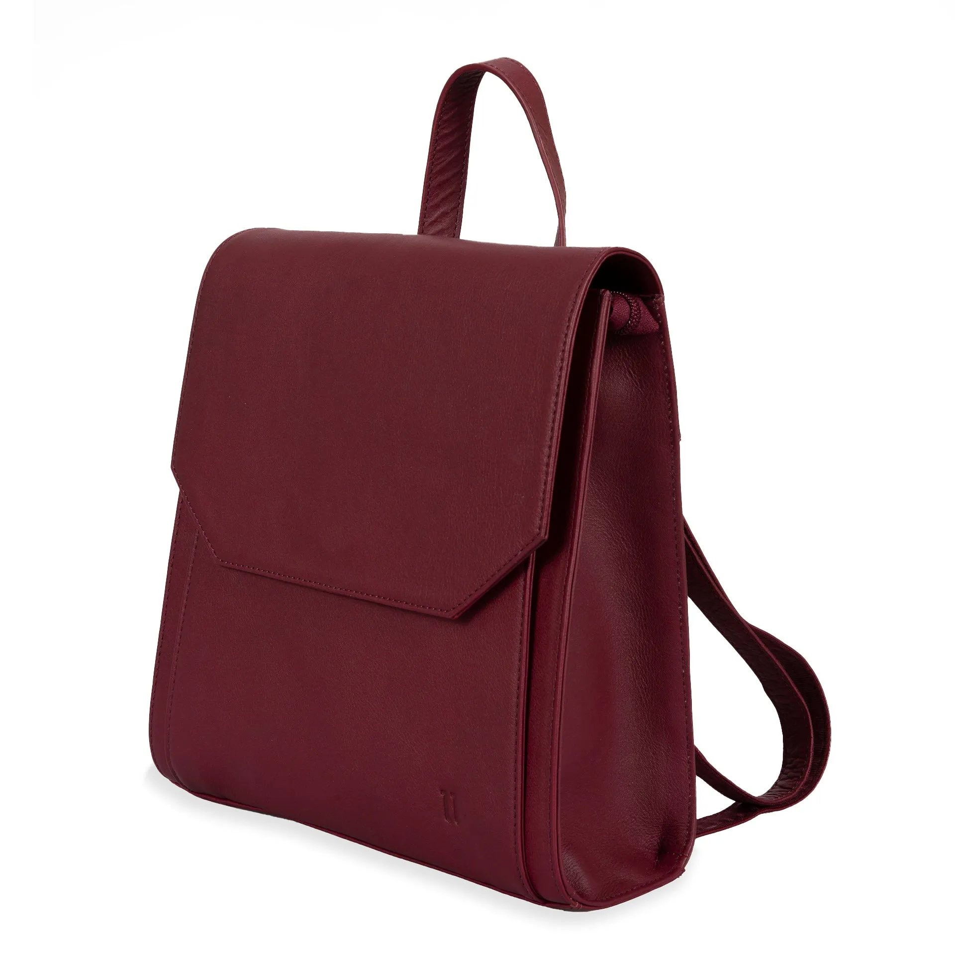 Leather RFID Flapover Fashion Backpack