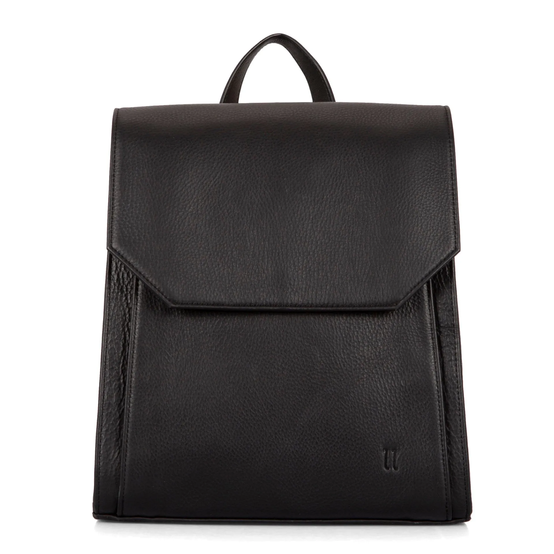 Leather RFID Flapover Fashion Backpack