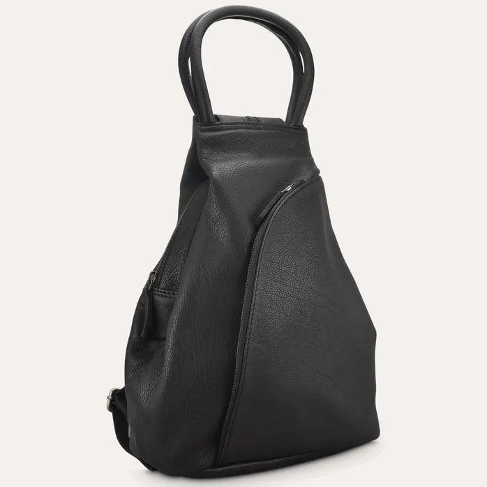 Leather Sling Convertible Backpack Sling