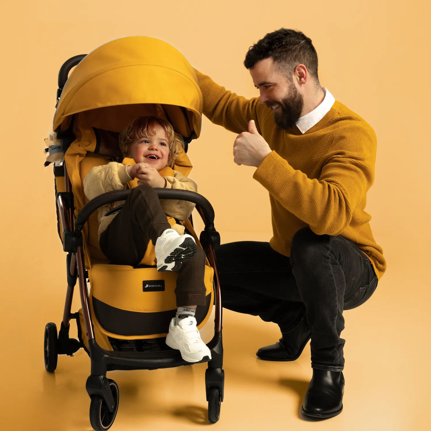 Leclercbaby Combo Influencer Air Golden Mustard (Stroller   Luxury Organiser)