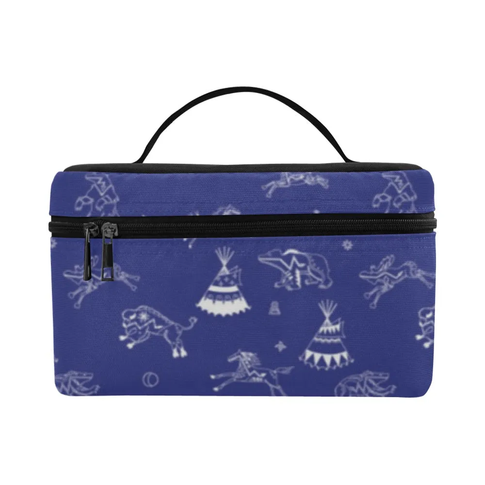 Ledger Dabbles Blue Cosmetic Bag/Large