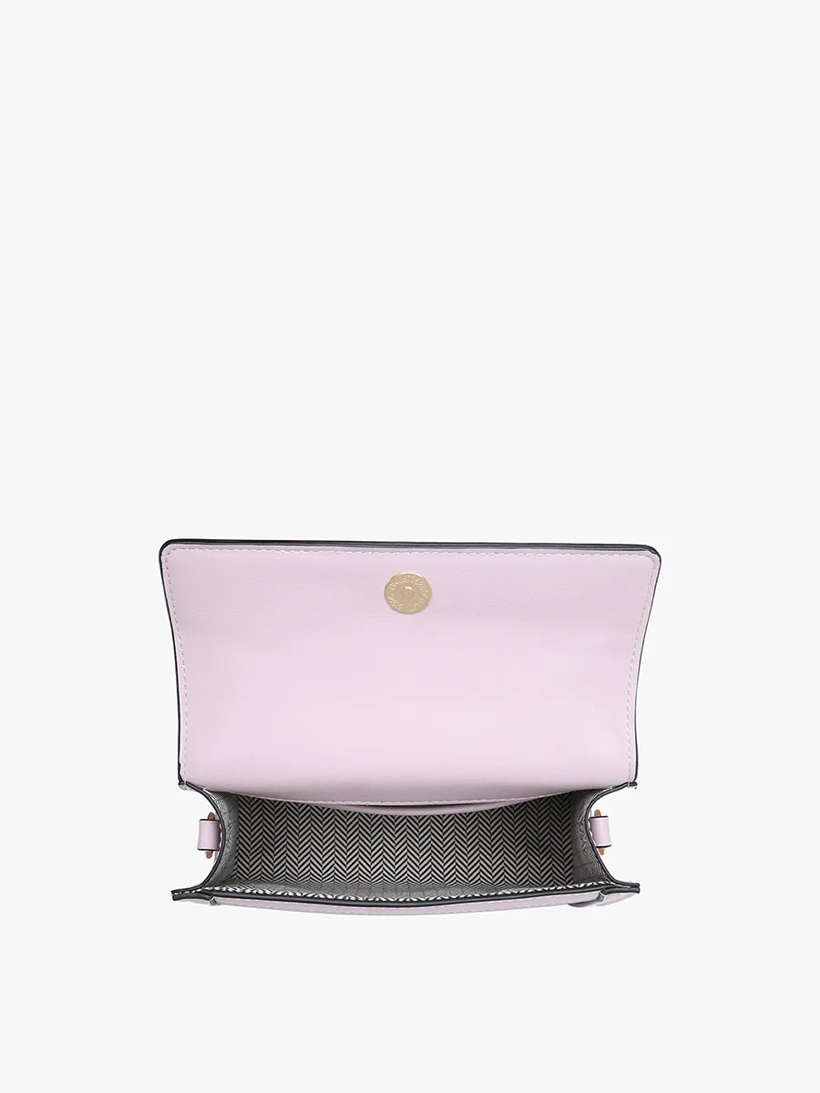 Lilac Etta Snake Crossbody