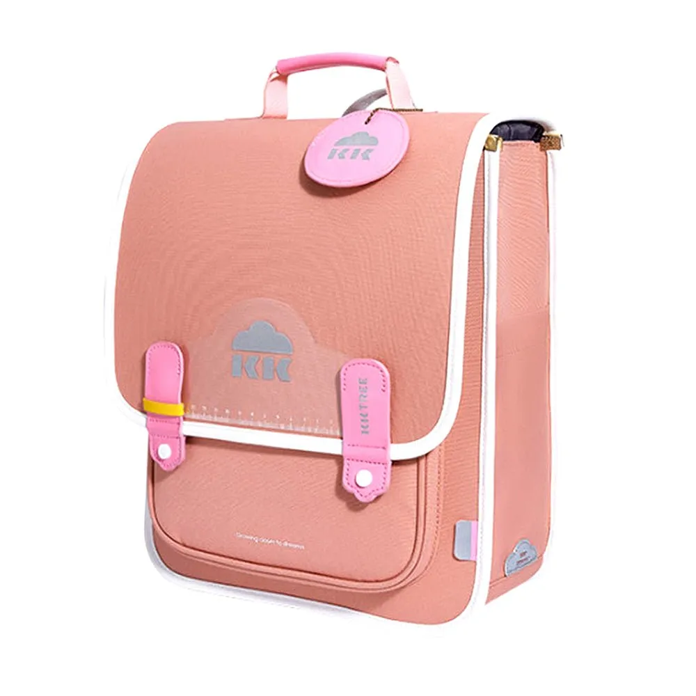 Little Surprise Box Coral Peach Rectangle Style Backpack for Kids, Medium