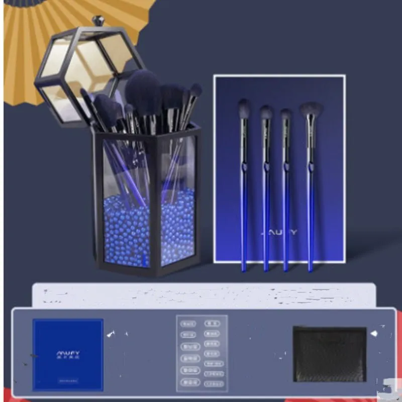 LovelyRLovely Blue Professional Enchantress 13pcs Makeup Brush Set