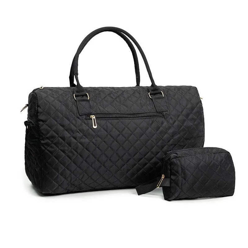 LovelyRLovely Women's Quilted Travel Baggage