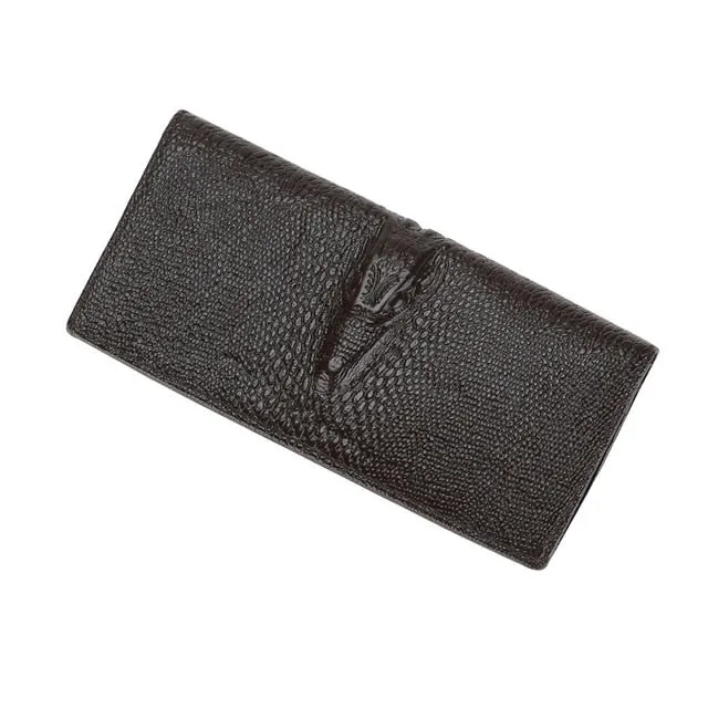 Luxury CrocLeather Vintage Card Holder Purse