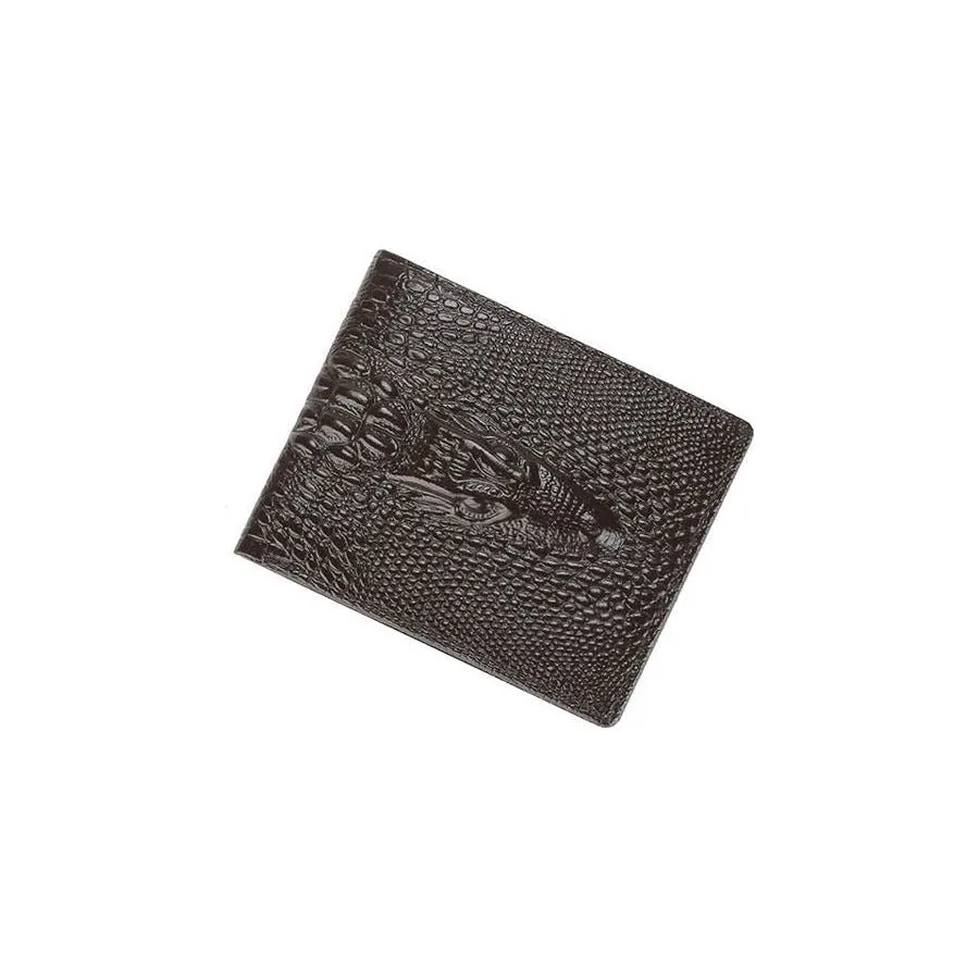 Luxury CrocLeather Vintage Card Holder Purse