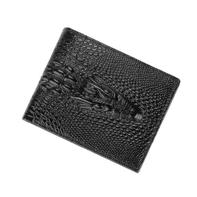 Luxury CrocLeather Vintage Card Holder Purse