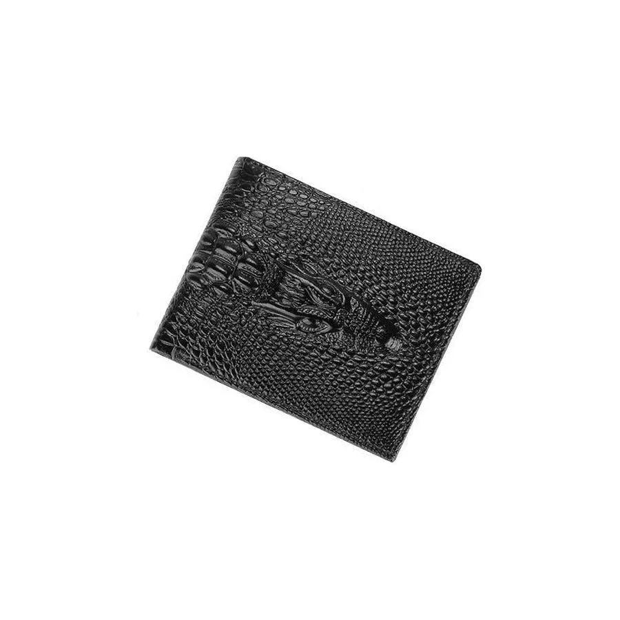 Luxury CrocLeather Vintage Card Holder Purse