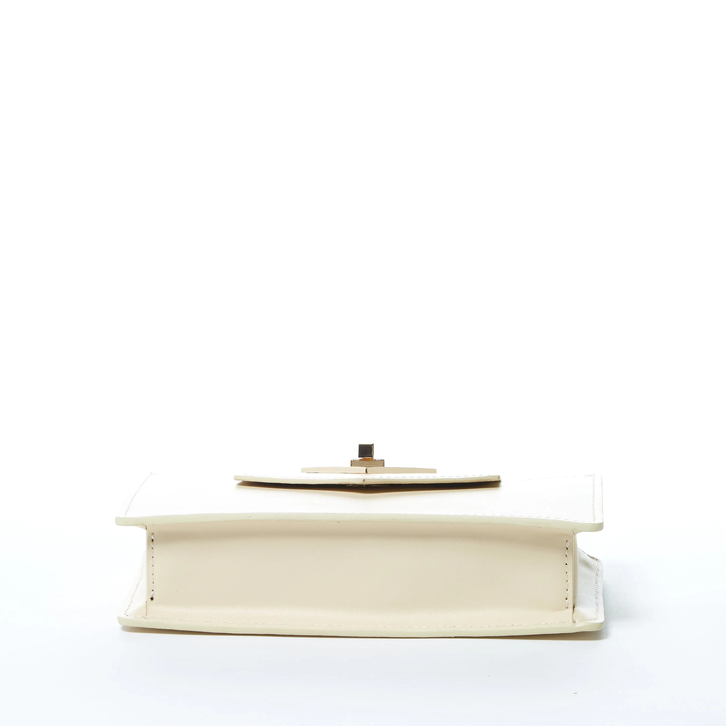 Mary Off White Mini Crossbody Bag Leather Wristlet