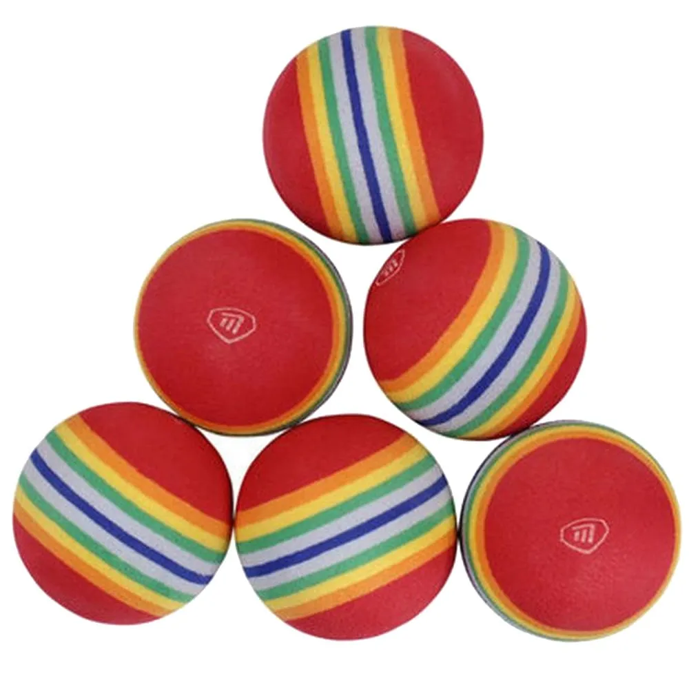 Masters Lite Flite Foam Practice Balls (6 Pack) in Eco Pack - Multi