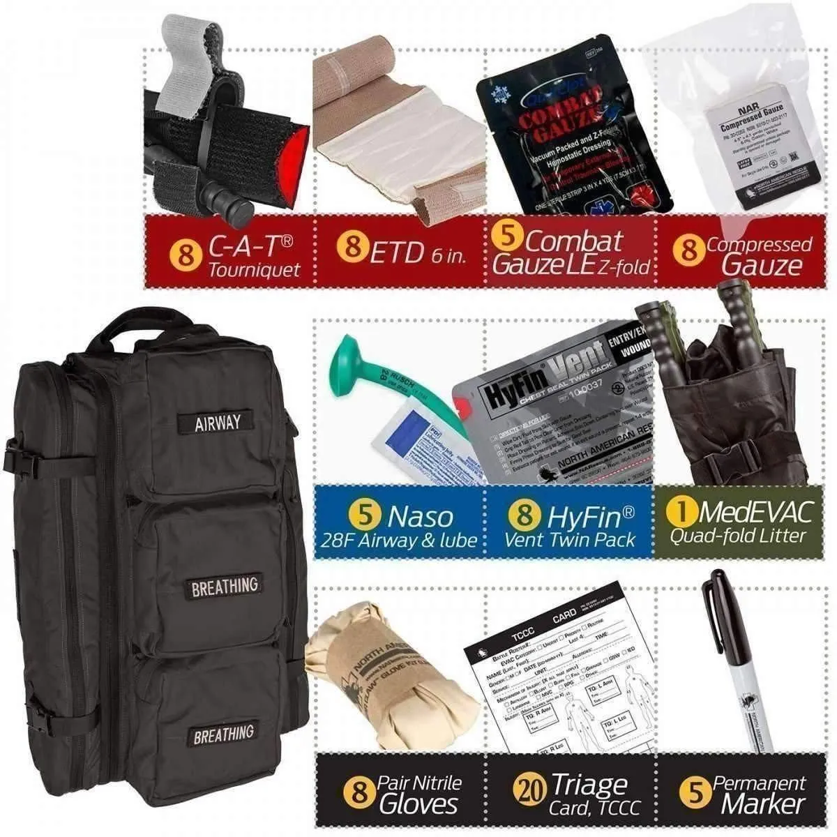 MCI-WALK (Mass Casualty Incident Warrior Aid & Litter Kit