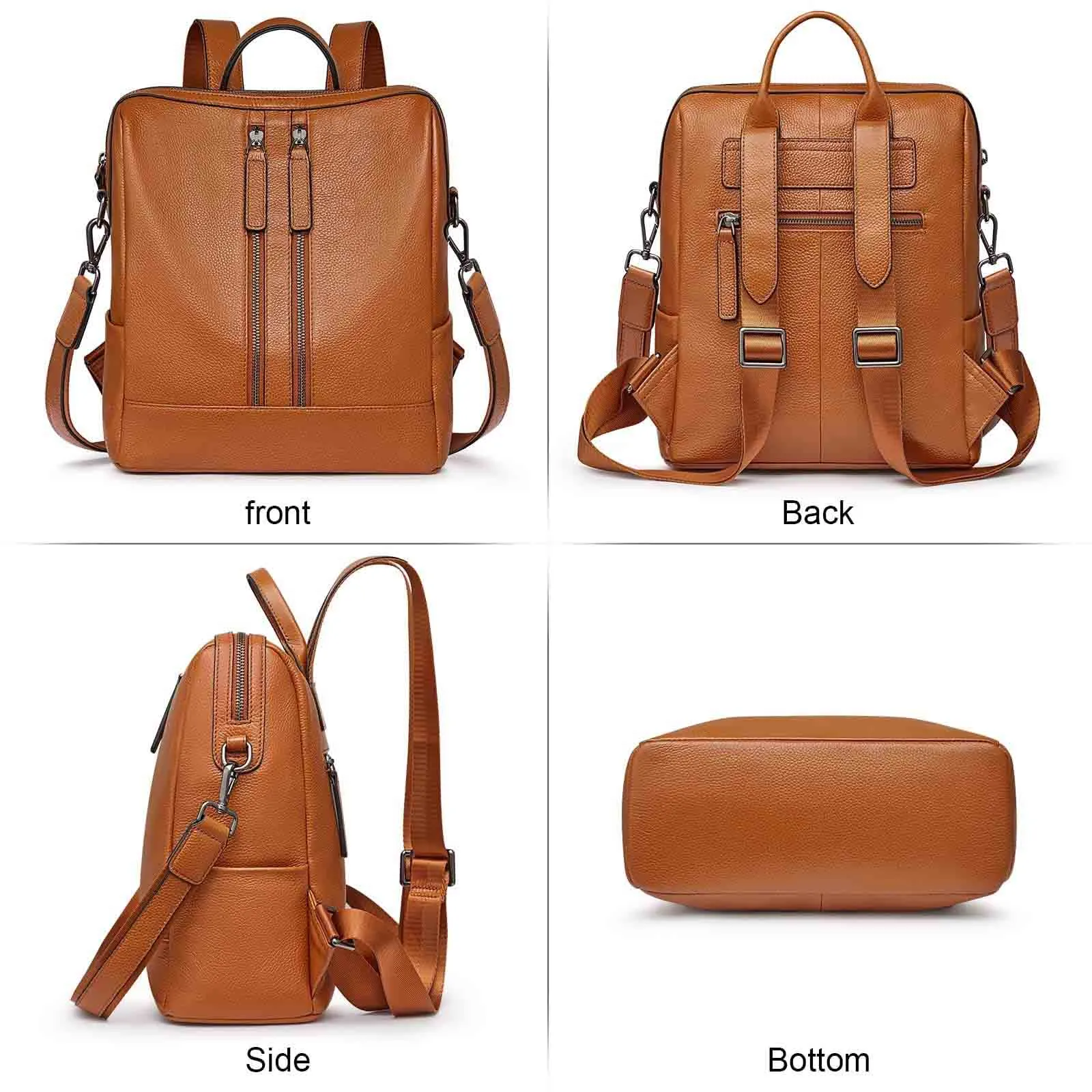 Medium Genuine Leather Backpack