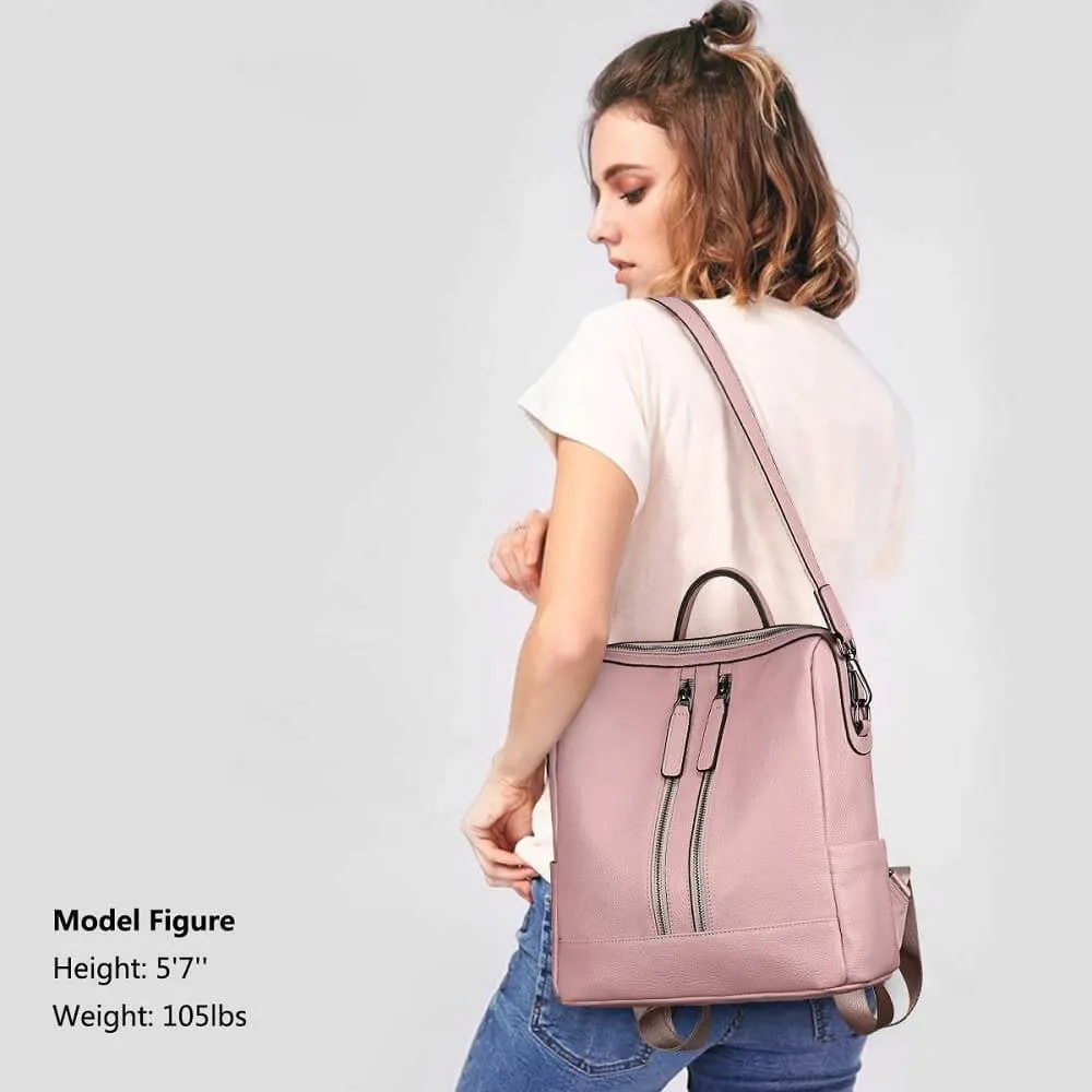 Medium Genuine Leather Backpack