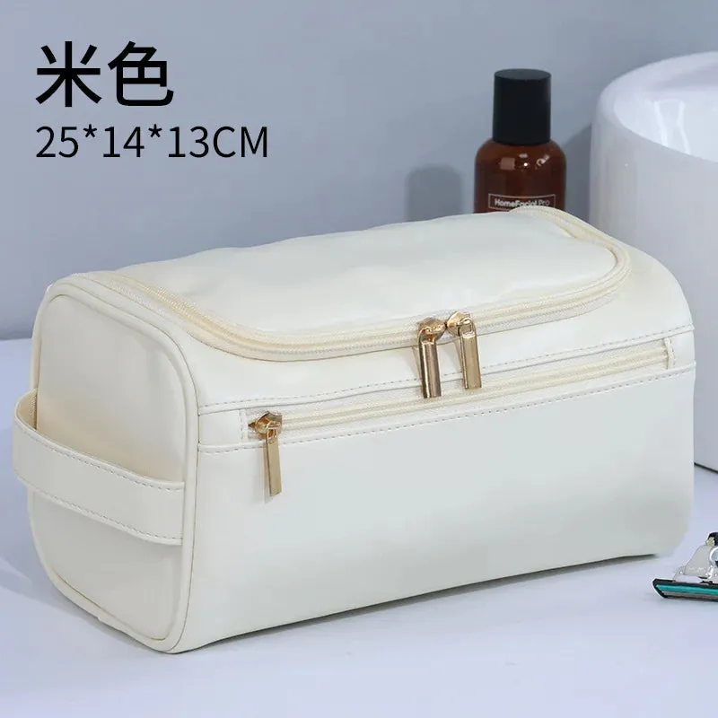 Men Vintage Luxury Toiletry Bag Travel Necessary Business Cosmetic Makeup Cases Male Hanging Storage Organizer Wash Bags