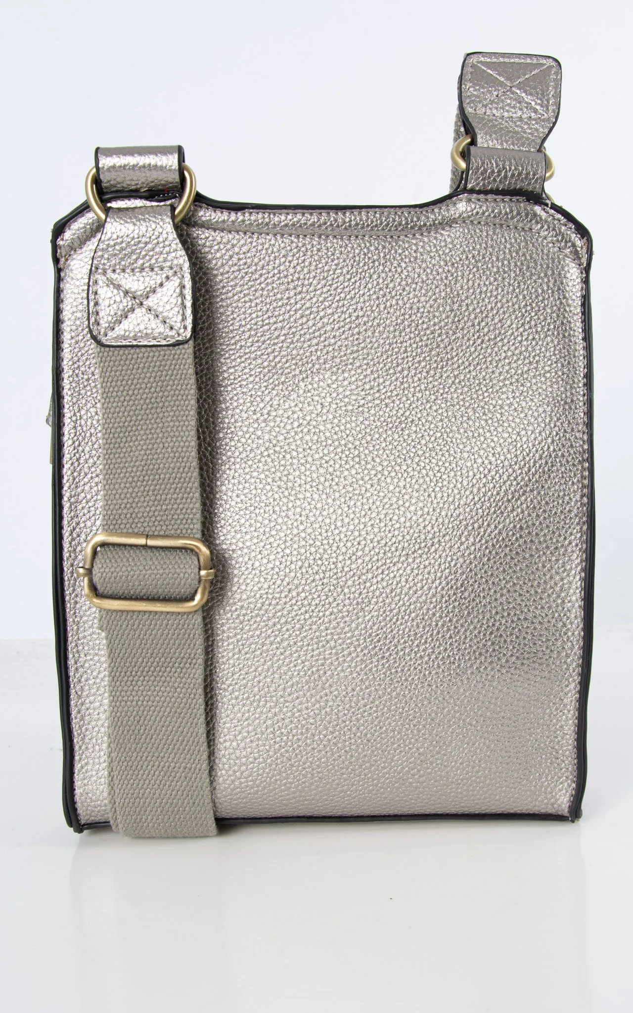 Messenger Bag | Metallic Grey