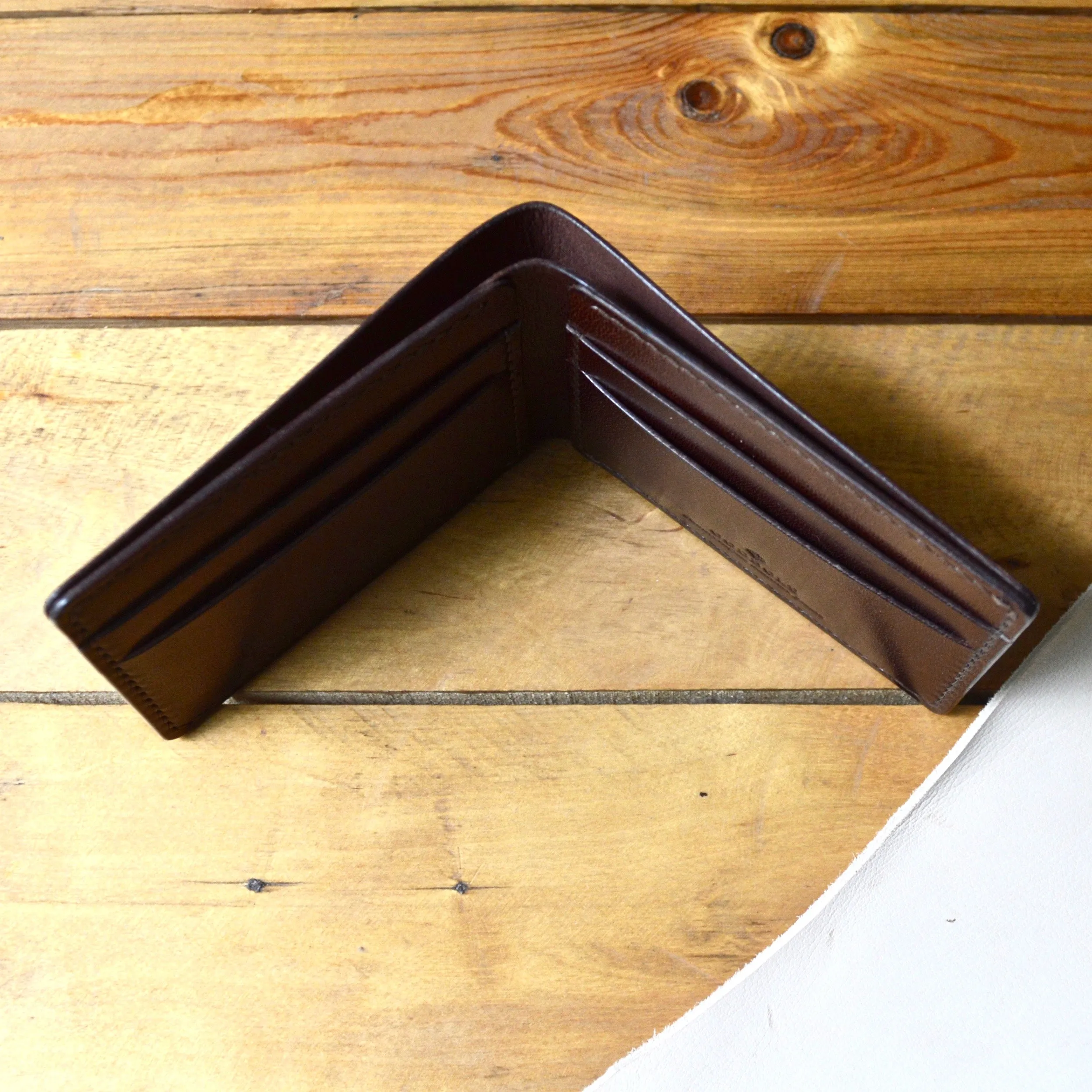 Mini Classic Wallet - Mahogany