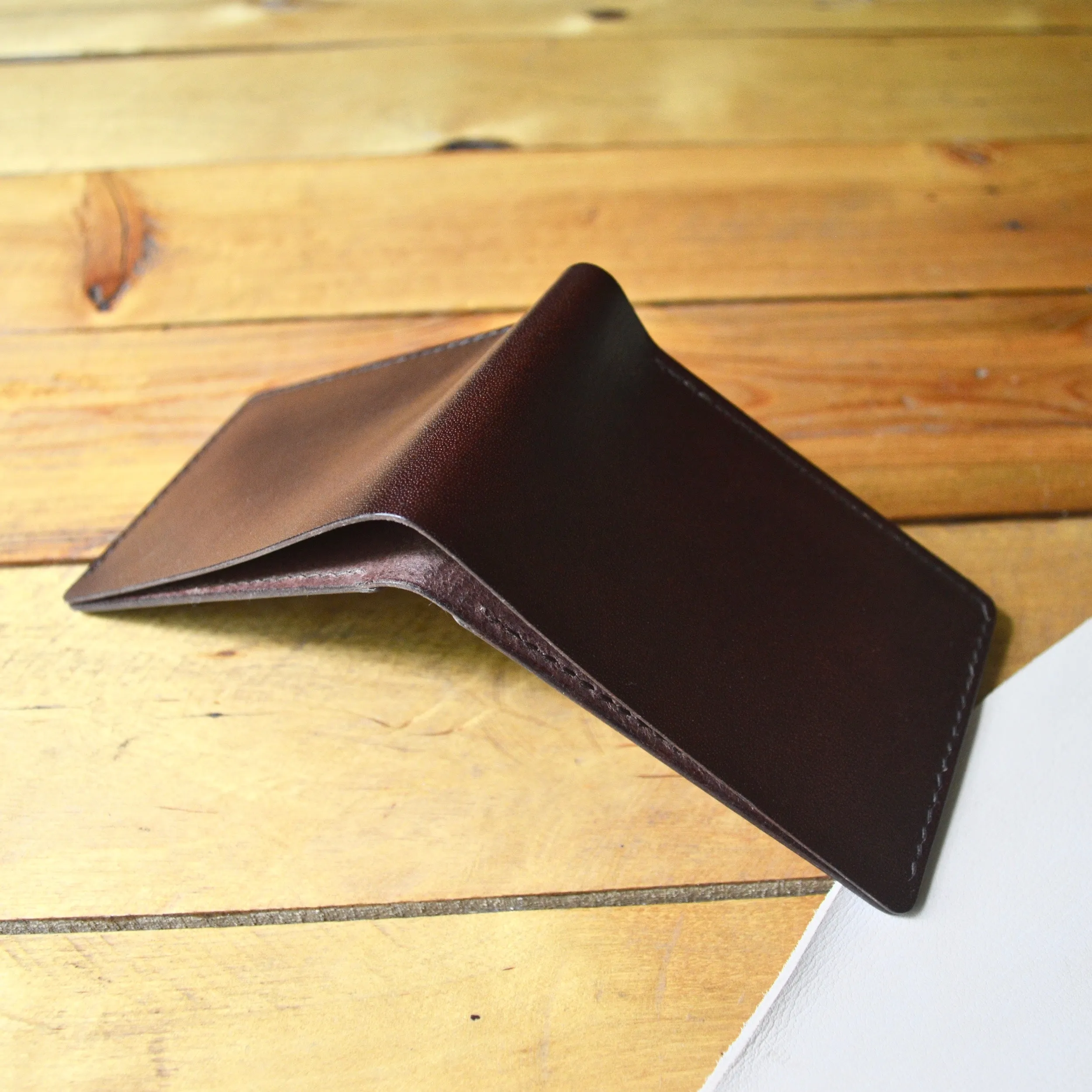 Mini Classic Wallet - Mahogany