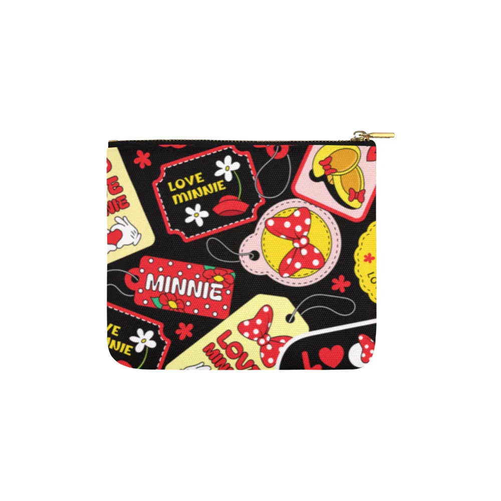 Minnie Tags Makeup Bag