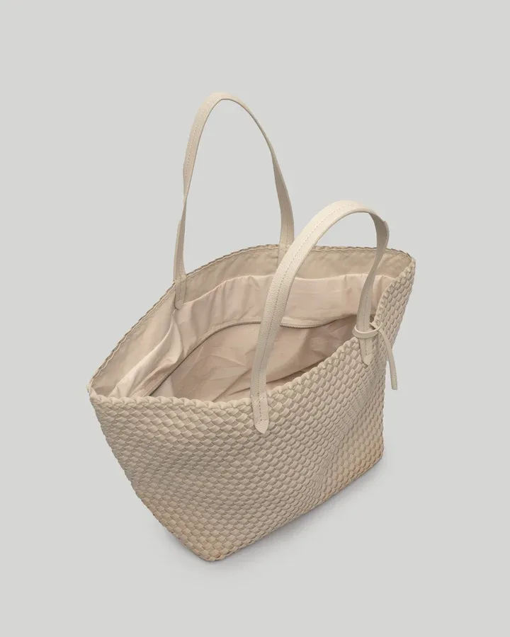 Naghedi - Jet Setter Large Tote in Ecru