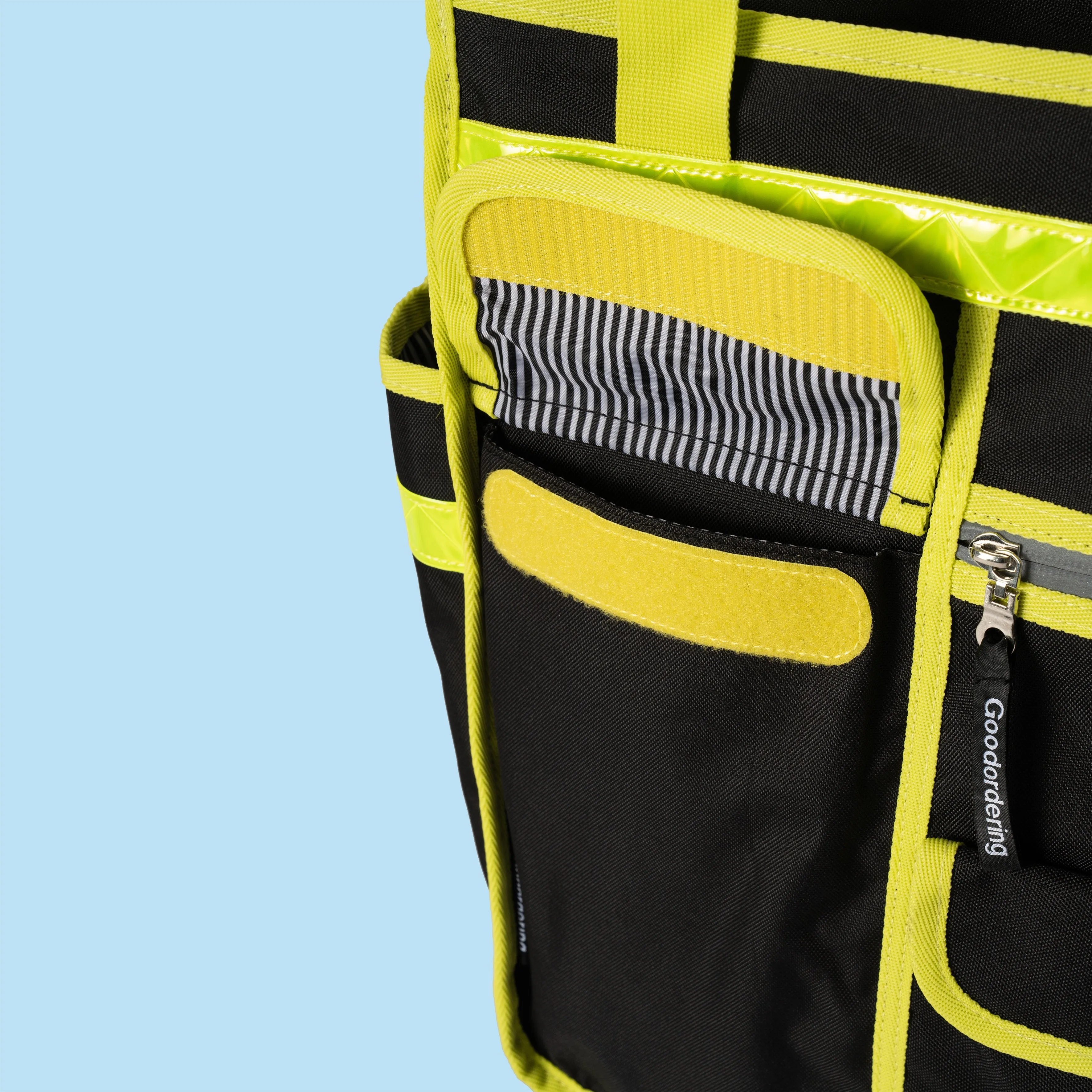 Neon market shopper pannier Klikfix hardware